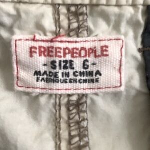 Tan Vintage Free People Cargo Joggers